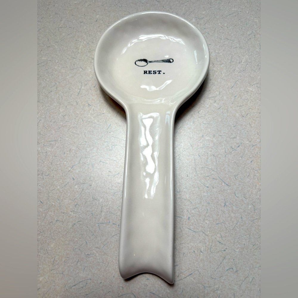 Rae Dunn Artisan Collection Kitchen Utensil Rest Holder
